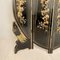 Chinoiserie and Black Lacquer Four-Panel Folding Screen Room Divider, 1930s 5