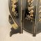 Chinoiserie and Black Lacquer Four-Panel Folding Screen Room Divider, 1930s, Image 5