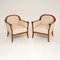 Swedish Satin and Birch Armchairs, 1890s, Set of 2 9