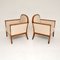 Swedish Satin and Birch Armchairs, 1890s, Set of 2, Image 2