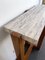Consolle in legno e travertino attribuita a Mac Stuccato, Italia, anni '70, Immagine 4