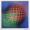 Victor Vasarely, Composition Op Art, Lithographie, 1970s 2