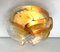 Brutalist Flush Mount of Clear and Amber Frosted Ice Glass, Germany, 1960s, Image 2