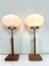 Lámparas de mesa Läreda Mushroom posmodernas de IKEA, años 80. Juego de 2, Imagen 2