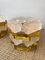 Italian Amber Glass Cube Lamps attributed to Poliarte. 1970s, Set of 2 7