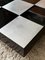 Square Lacquered and Brushed Steel Coffee Table by Mario Sabot, 1970s 4