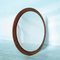 Mid-Century Round Mirror with Walnut Frame, 1960s, Image 1