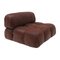 Brown Faux Leather Camaleonda Modular Sofa by Mario Bellini for B&b Italia, 1972, Set of 4, Image 4