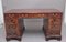 Chippendale Style Mahogany Desk, 1910s, Set of 3 1