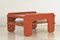 Orange Side Table attributed to Fratelli Reguitti, Italy, 1969 1