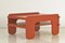 Tavolino arancione attribuito a Fratelli Reguitti, Italia, 1969, Immagine 1