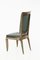 Vintage Stühle aus Holz & grünem Leder von Jules Leleu, 1930er, 4er Set 21