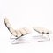 Sinus Lounge Chair with Footstool from Cor, Set of 2 3
