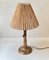 Italian Tree Trunk Table Lamp in Bronze and Grass, 1940s 1