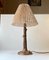 Italian Tree Trunk Table Lamp in Bronze and Grass, 1940s 2