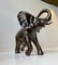 Scultura vintage a forma di elefante in bronzo, anni '80, Immagine 2