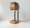 Cubist Table Lamp in Plywood and Steel by Claus Bolby for Cebo Industri, 1970s 2