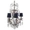 Italian Rococo Crystal Chandelier, 1940s, Image 1