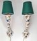 Ceramic Wall Sconces from Biagioli Gubbio, Italy, 1940s, Set of 2 3