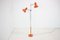 Mid-Century Orange Floor Lamp attributed to Josef Hurka for Napako,1960s, Image 2