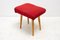 Mid-Century Upholstered Stool, Czechoslovakia, 1960s, Image 6