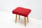 Mid-Century Upholstered Stool, Czechoslovakia, 1960s 14