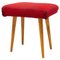 Mid-Century Upholstered Stool, Czechoslovakia, 1960s, Image 1