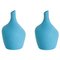 Mini Sailor Vases in Dusty Blue by Theresa Marx, Set of 2 1