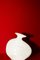 Vase Plat Blanc Brillant par Theresa Marx 15
