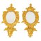 Small 19th Century Gilded Bronze Wall Mirrors, Set of 2 1