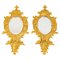 Small 19th Century Gilded Bronze Wall Mirrors, Set of 2, Image 1