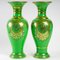 19th Century Green Opaline Vases, Set of 2 7