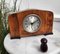 Italian Art Deco Walnut Veneer Mantel or Table Clock from Junghans, 1940 3