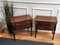 Mid-Century Italian Art Deco Nightstands in Walnut & Fruitwood, 1960s, Set of 2, Image 4