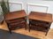 Mid-Century Italian Art Deco Nightstands in Walnut & Fruitwood, 1960s, Set of 2, Image 5