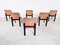 Vintage Leather Dining Chairs, 1960s, Set of 6 2