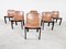 Vintage Esszimmerstühle aus Leder, 1960er, 6er Set 3