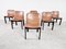 Vintage Leather Dining Chairs, 1960s, Set of 6 3