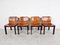 Vintage Esszimmerstühle aus Leder, 1960er, 2er Set 4