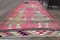 Antique Turkish Pink Wool Oushak Runner, 1960s, Image 4