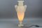 Neoklassizistische Tischlampe aus Alabaster in Amphorenform, 1930er 7