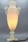 Lámpara de mesa estilo neoclásico en forma de ánfora de alabastro, años 30, Imagen 8