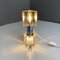 Italian Modern Crystal and Chromed Metal Table Lamp attributed to Fidenza Vetraria, 1970s, Image 6
