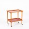 Mid-Century Italian Beech and Red Formica Two Tier Bar Cart, 1960s 7