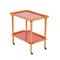 Mid-Century Italian Beech and Red Formica Two Tier Bar Cart, 1960s, Image 17