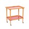 Mid-Century Italian Beech and Red Formica Two Tier Bar Cart, 1960s, Image 2