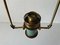 Italian Exceptional Brass & Turquois Green Pendant Lamp in style of Stilnovo, 1950s 8