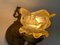 French Flower-Shaped Smoke Glass & Brass Sconces, 1940s, France, Set of 2 7