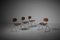 Beaubourg Stühle aus Metall & Sattelleder, Frankreich, 1970er, 4er Set 1