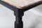 Large English Ebonised Oak Dining Table, 1940s 7